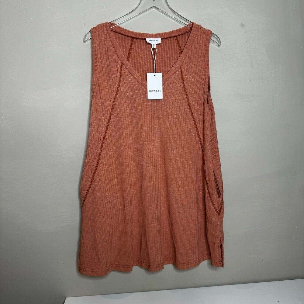 Heyson sleeveless Ribbed Tunic
